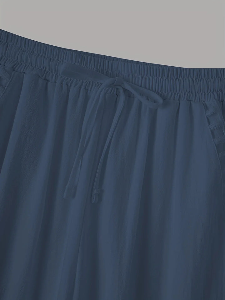 Tracey - Contrast Trim Cropped Pants