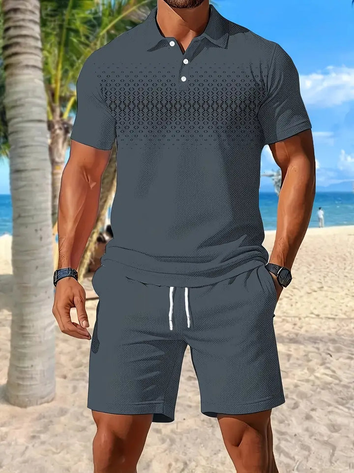 Zackary - Summer Short Sleeve Two Piece Set