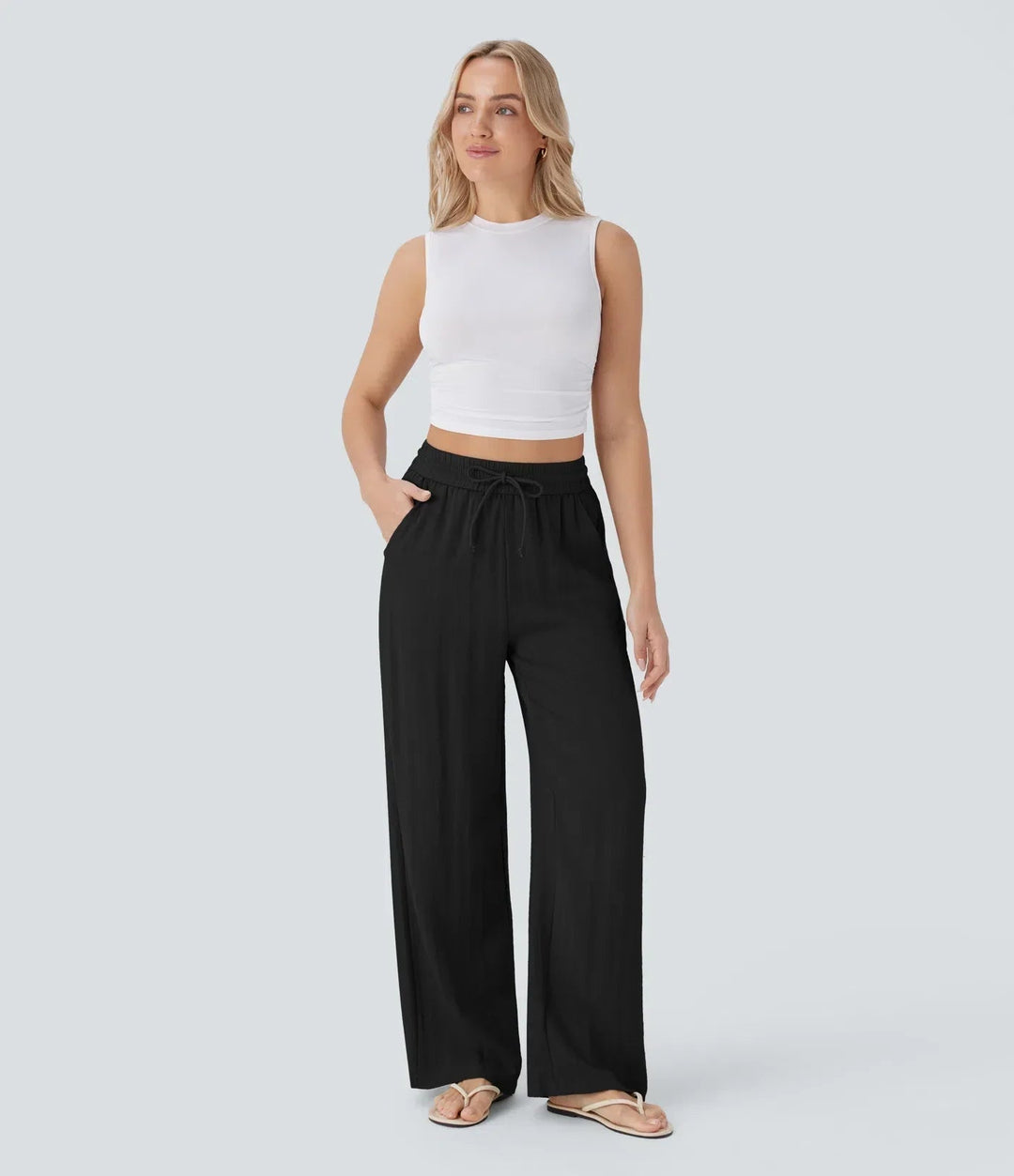 Zafeiria - Elegant Linen Pants