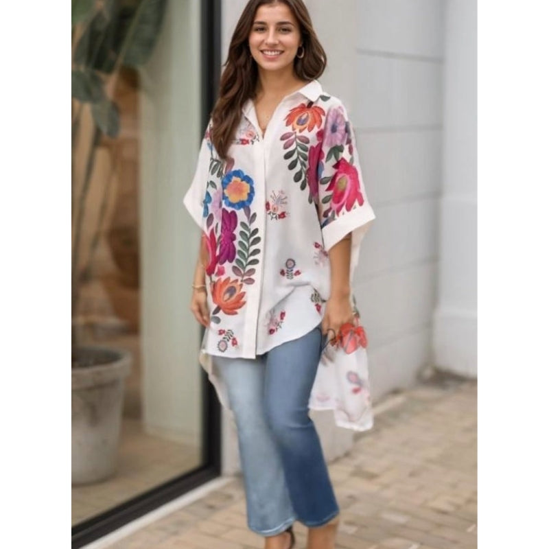 Rossella - Elegant Floral Printed Shirt