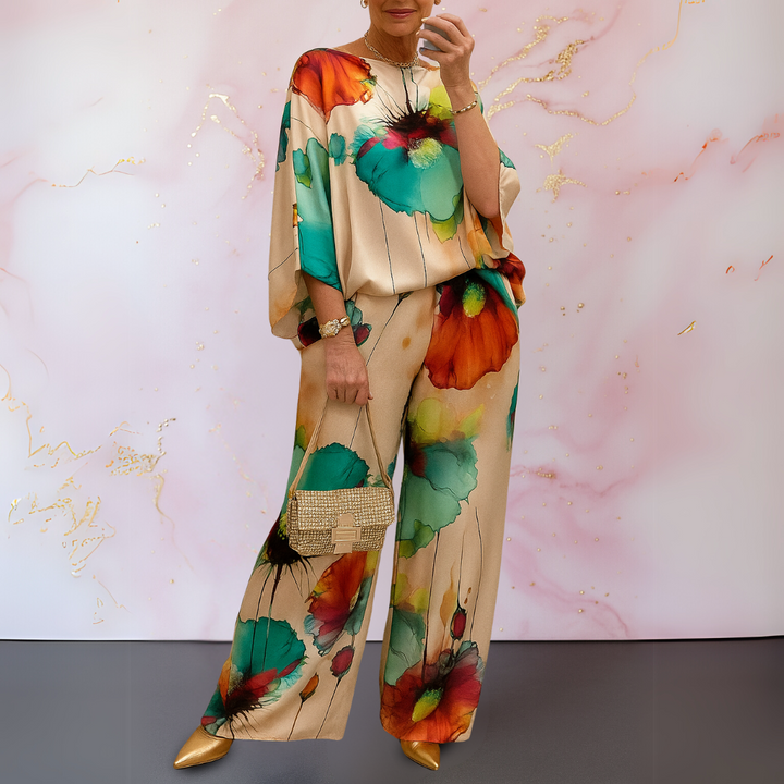 Pelaez - Elegant Printed Two Piece Set