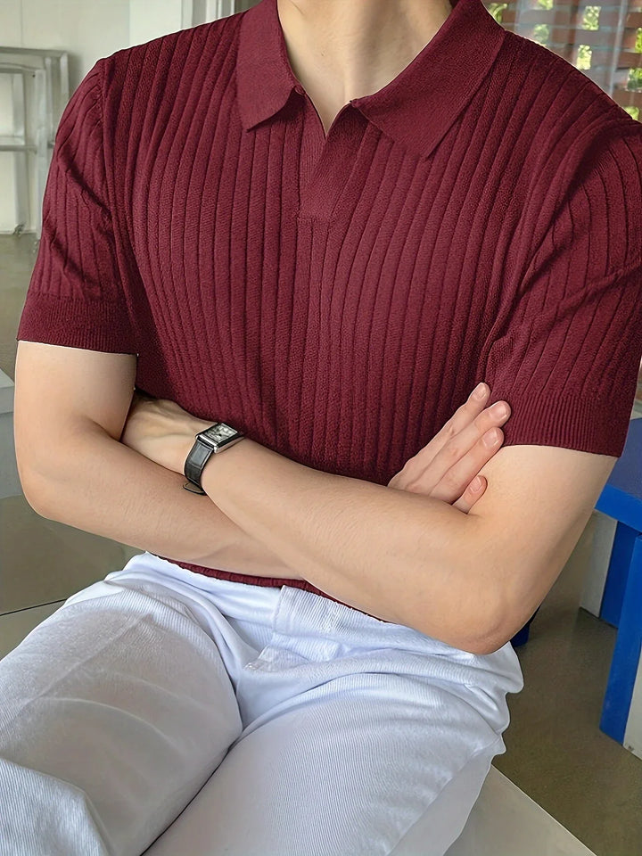 Avgustin - Casual Short Sleeve Polo Shirt