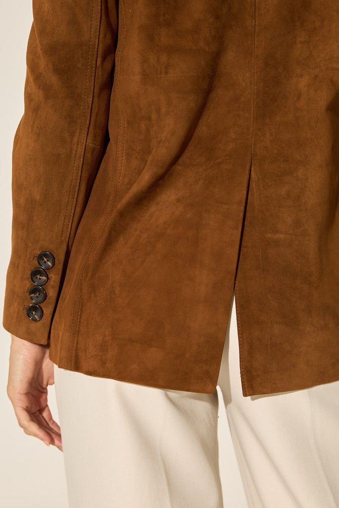 Nel - Camel Suede Blazer