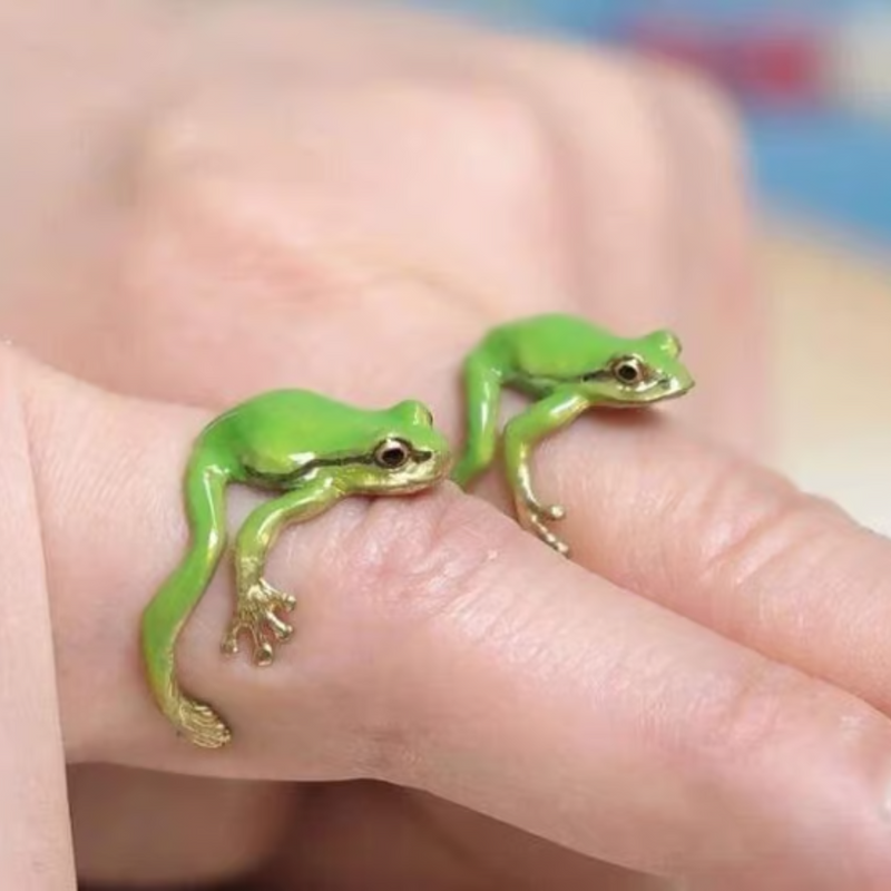 Ethel - Tree Frog Jewelry Set