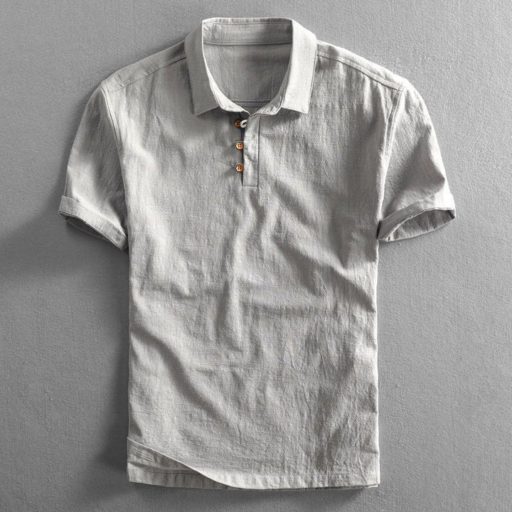 Damien - Linen Polo Shirt