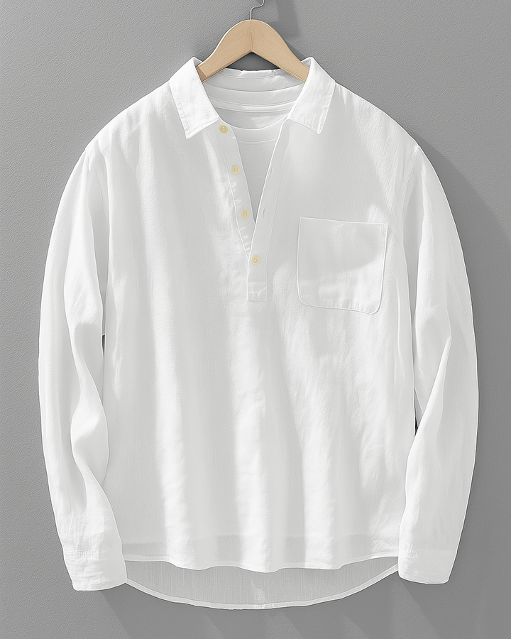 Antuan - Comfortable Long Sleeve Shirt With Front Pocket