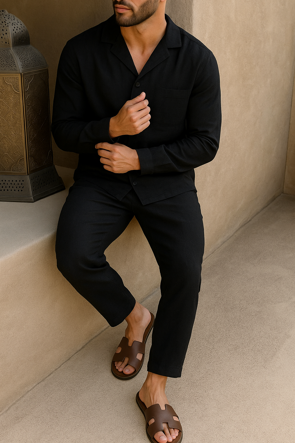 Donato - Casual Long Sleeve Two Piece Set