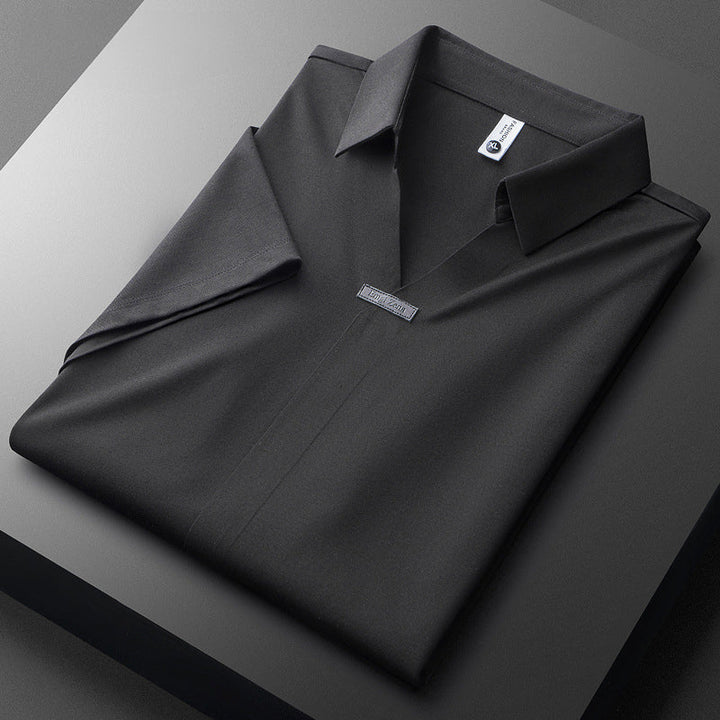 Jeorge - Elegant Cotton And Silk Polo Shirt