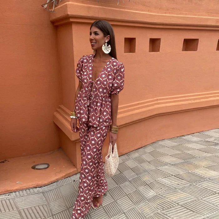 Videlia - Elegant Two Piece Summer Set