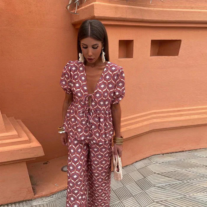 Videlia - Elegant Two Piece Summer Set