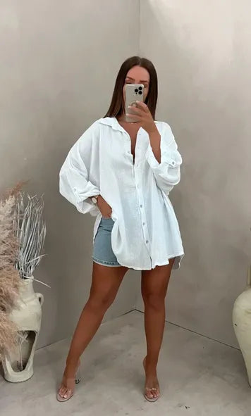 Eliza - Horus Oversized Cotton Shirt