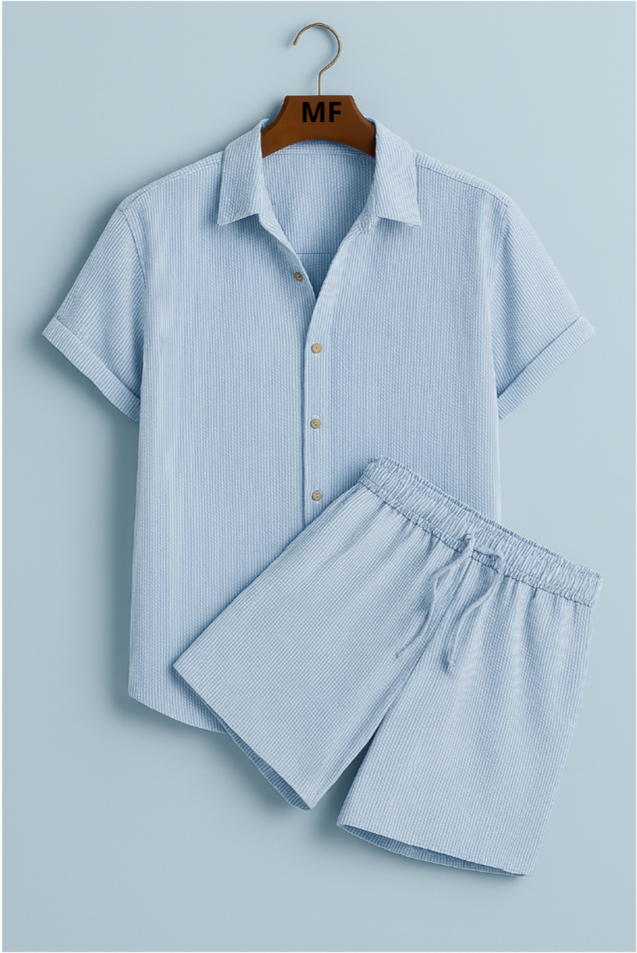 Palmer - Casual Short Sleeve Two Piece Summer Set