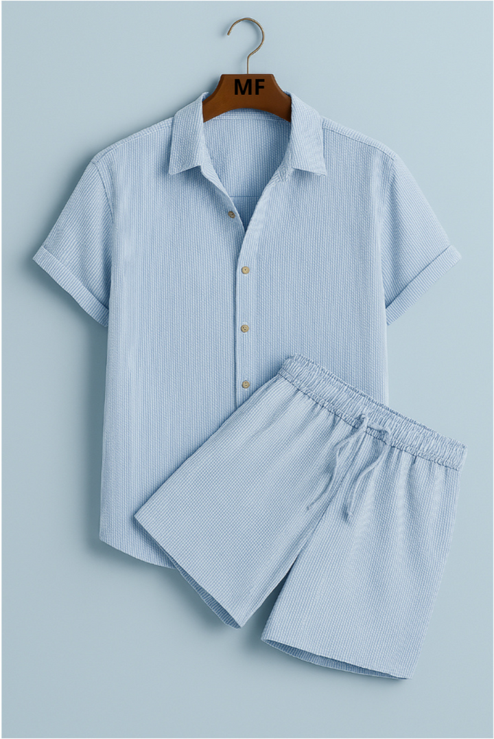 Palmer - Casual Short Sleeve Two Piece Summer Set