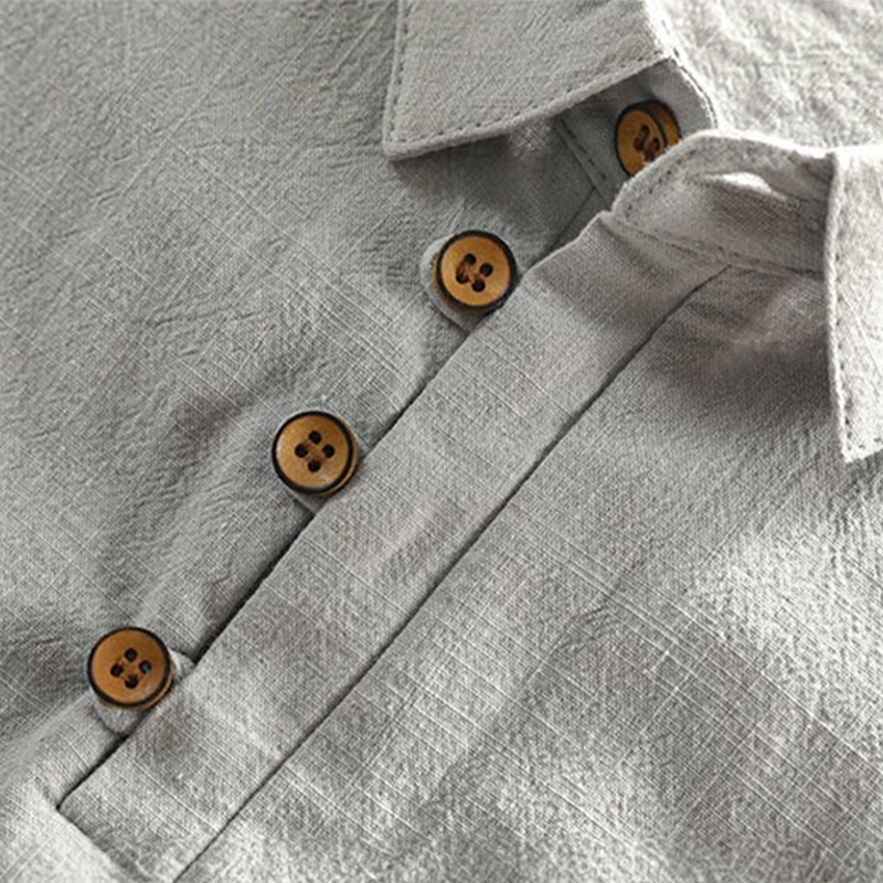 Damien - Linen Polo Shirt