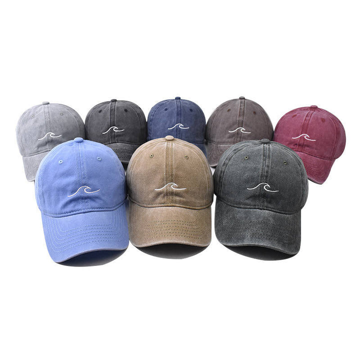 Erkan - Wave Ripple Embroidery Cap