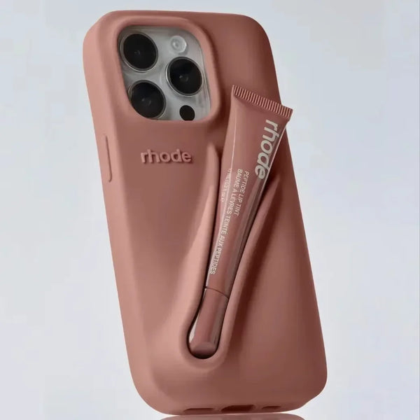 LuxeLoop - iPhone Silicone Case with Lipstick Holder