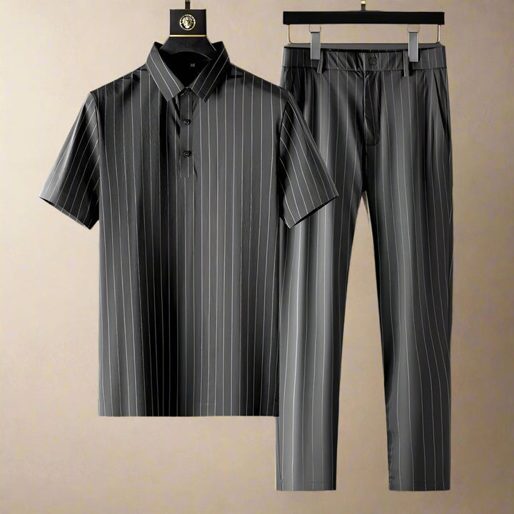 Braith - Comfortable Striped 2-Piece Set