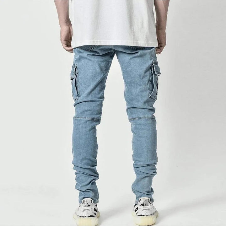 Mondriaan - Elastic Jeans With Multi Pocket