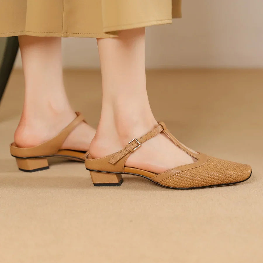 Birte - Leather Mules