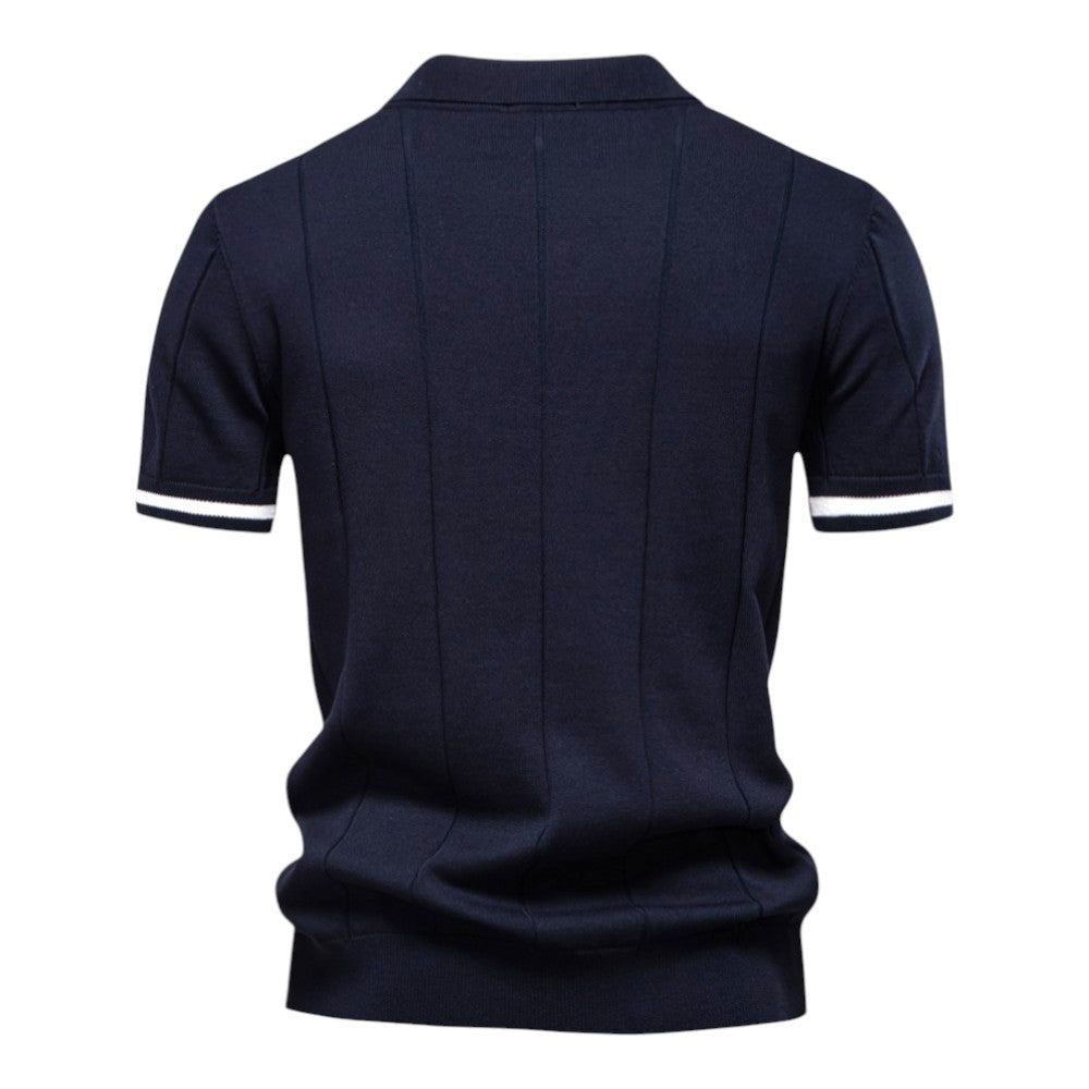 Johncena - Casual Atheletic Zipper Polo Shirt