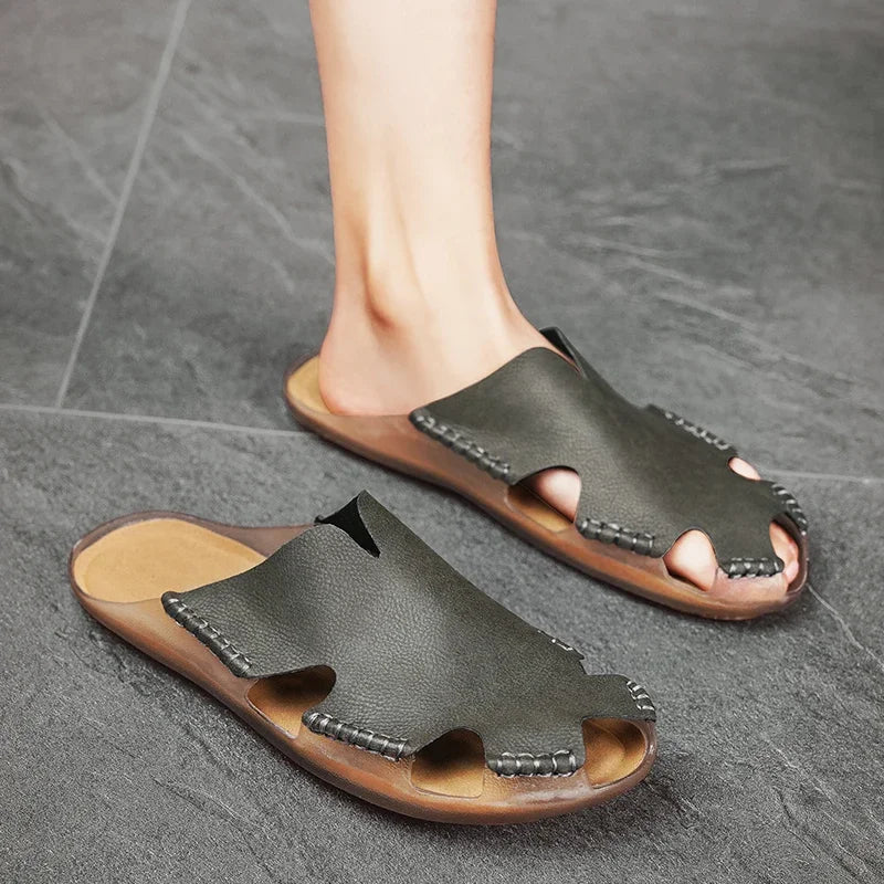 Hyman - Bayford Leather Slides