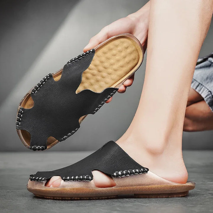 Hyman - Bayford Leather Slides