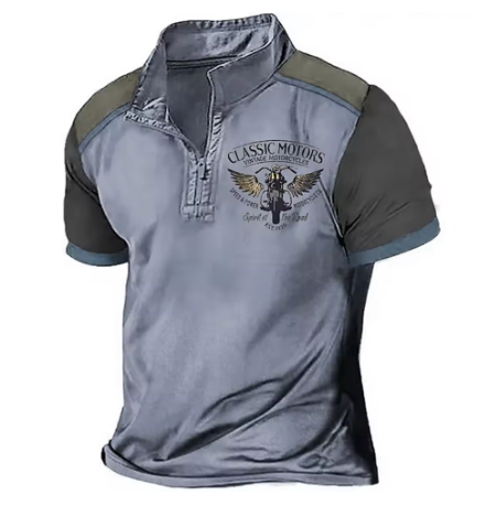 Kritsada - Stylish Half Zipper Polo Shirt