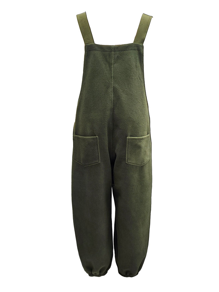 Clarice - Loose Fit Distressed Denim Overalls