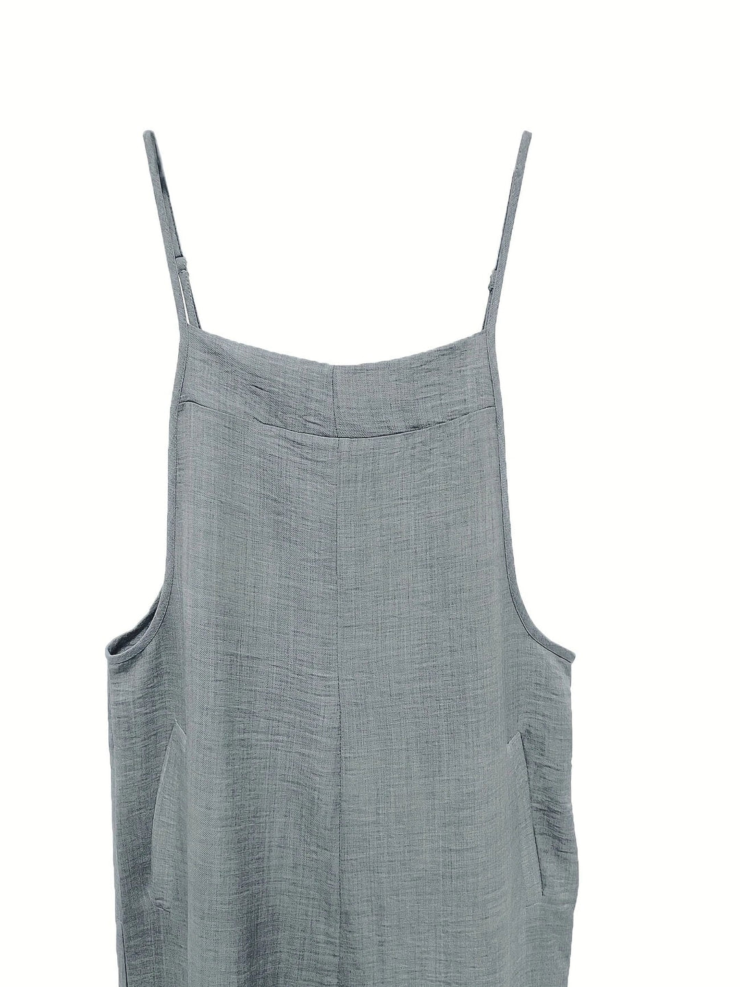 Annia - Casual Wide Leg Overalls With Pockets