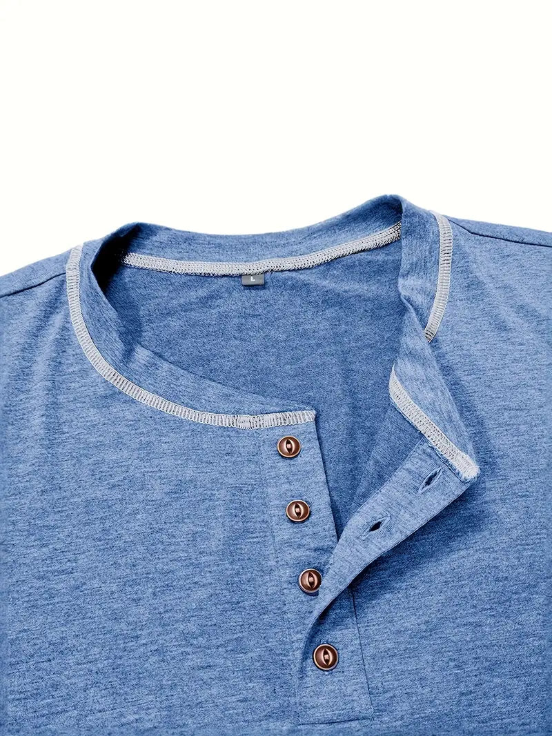 Orazio - Short Sleeve T Shirt With Button