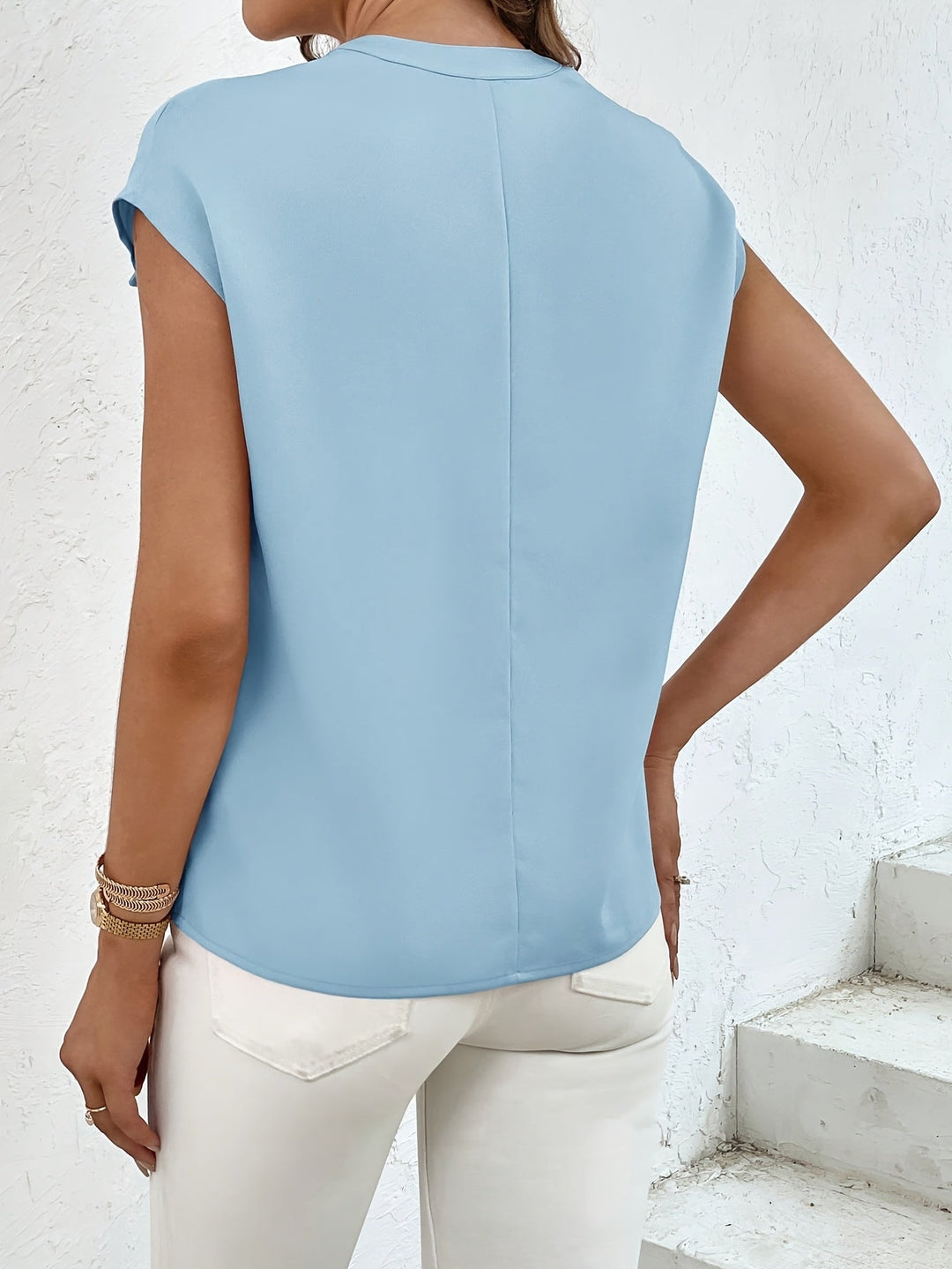 Marquita - Summer Casual Short Sleeve Shirt With Pockets