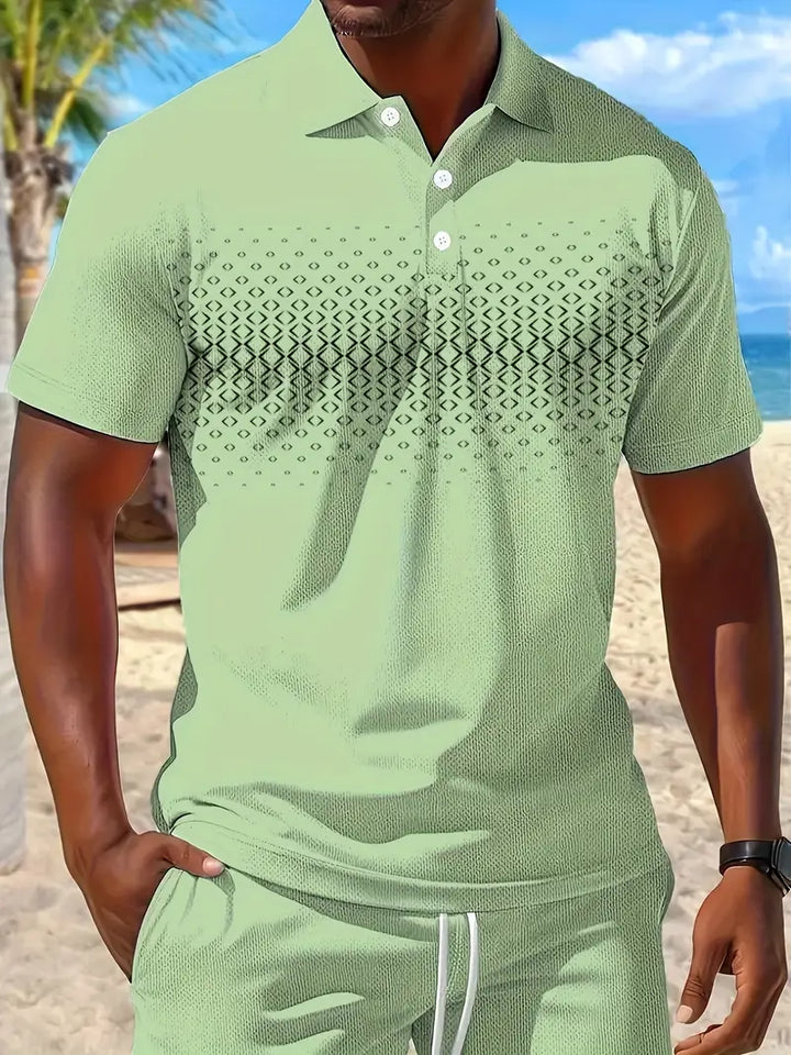 Zackary - Summer Short Sleeve Two Piece Set