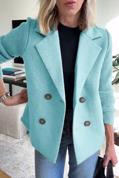 Kittiya - Elegant Knitted Blazer With Long Sleeve