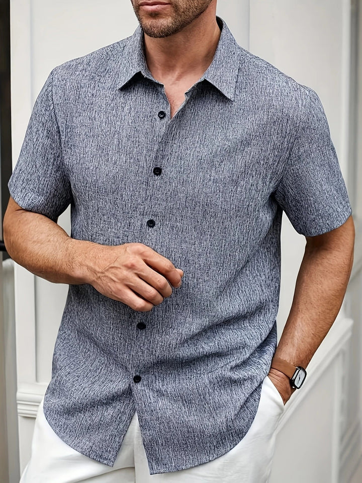 Dwight - Lightweight Linen Blend Short Sleeve Shirt