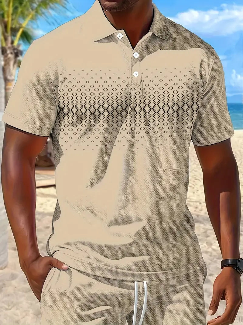 Zackary - Summer Short Sleeve Two Piece Set