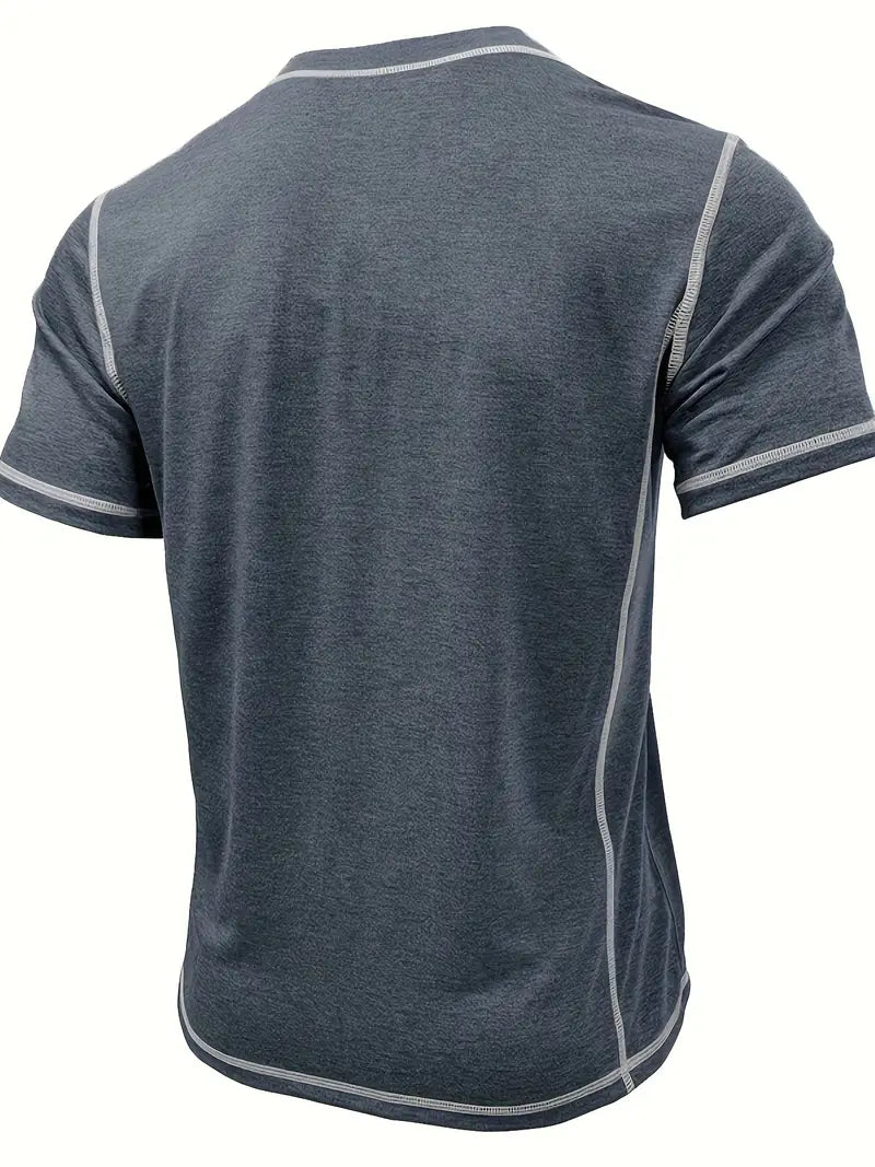 Orazio - Short Sleeve T Shirt With Button