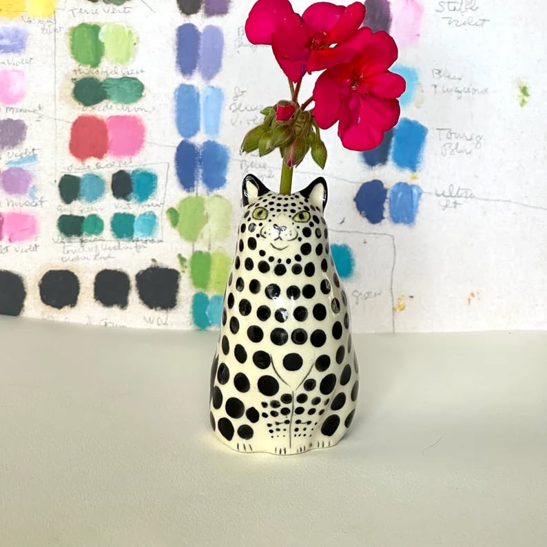 CatCraze - Hand Painted Cat Vase Collection