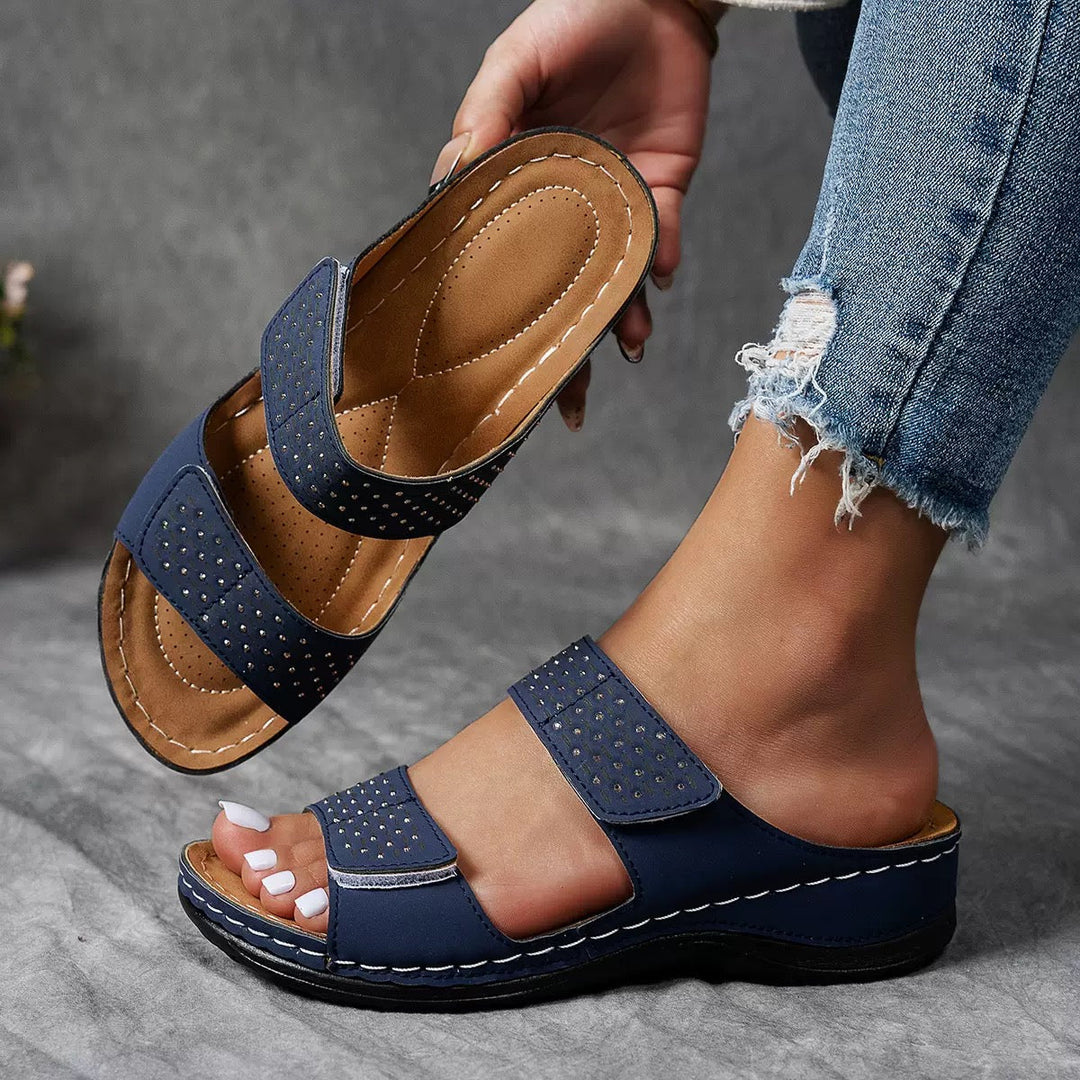 Ortholuxe™ – Breathable Orthopadic Slip-On Sandals for Women