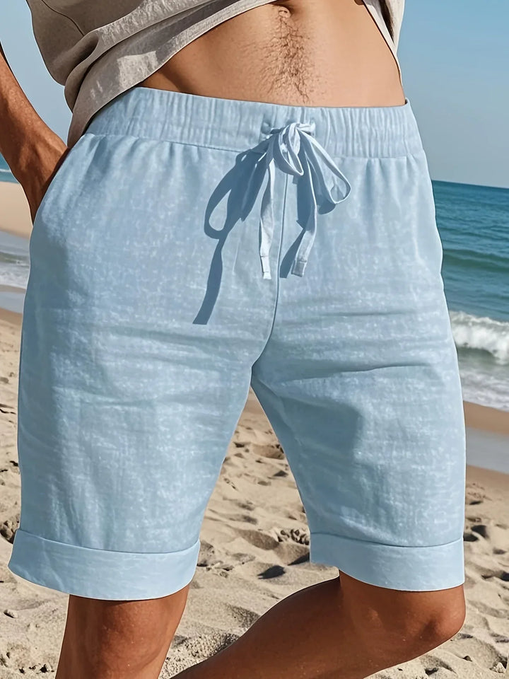 Callan - Casual Linen Shorts With Pocket