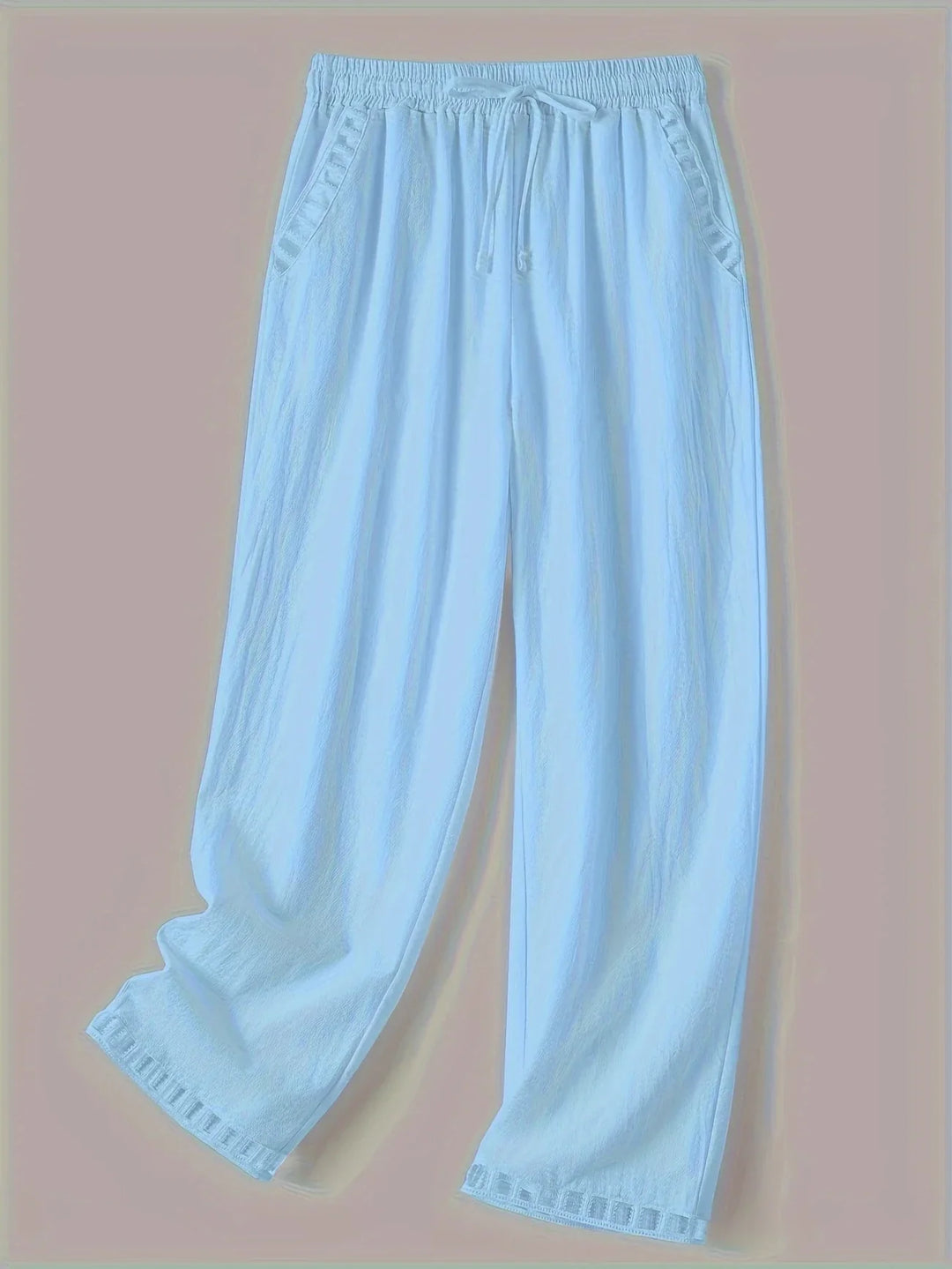 Tracey - Contrast Trim Cropped Pants