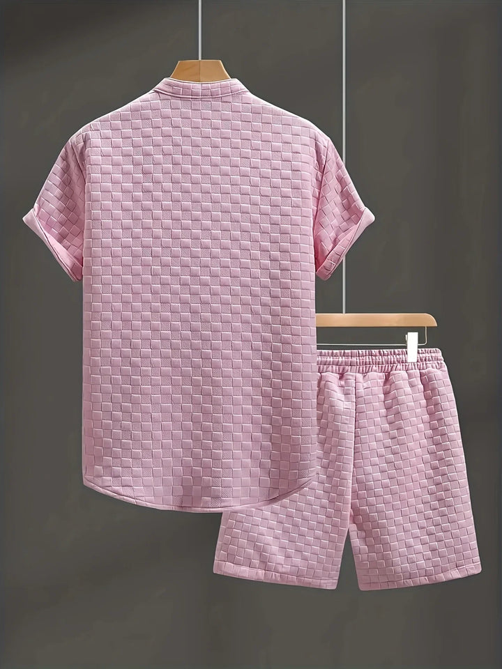 Zane - Casual Summer Short Sleeve Shirt And Short Set