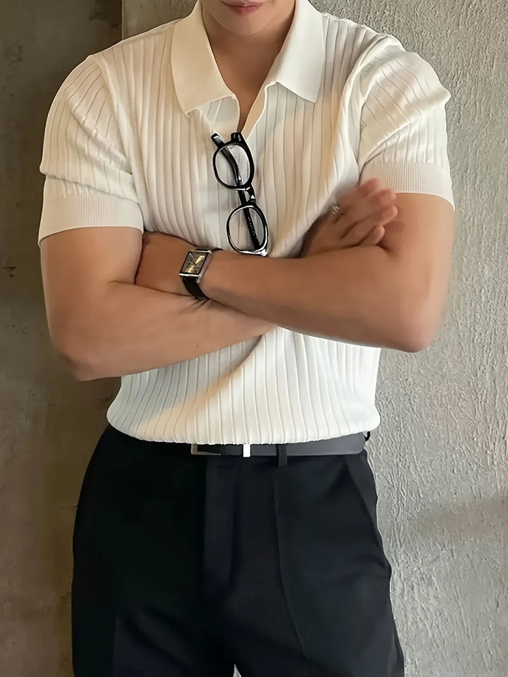 Avgustin - Casual Short Sleeve Polo Shirt