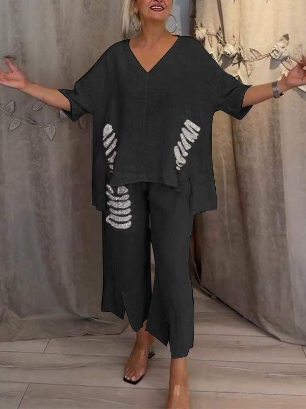 Ebony - Two Piece Summer Outfit Set