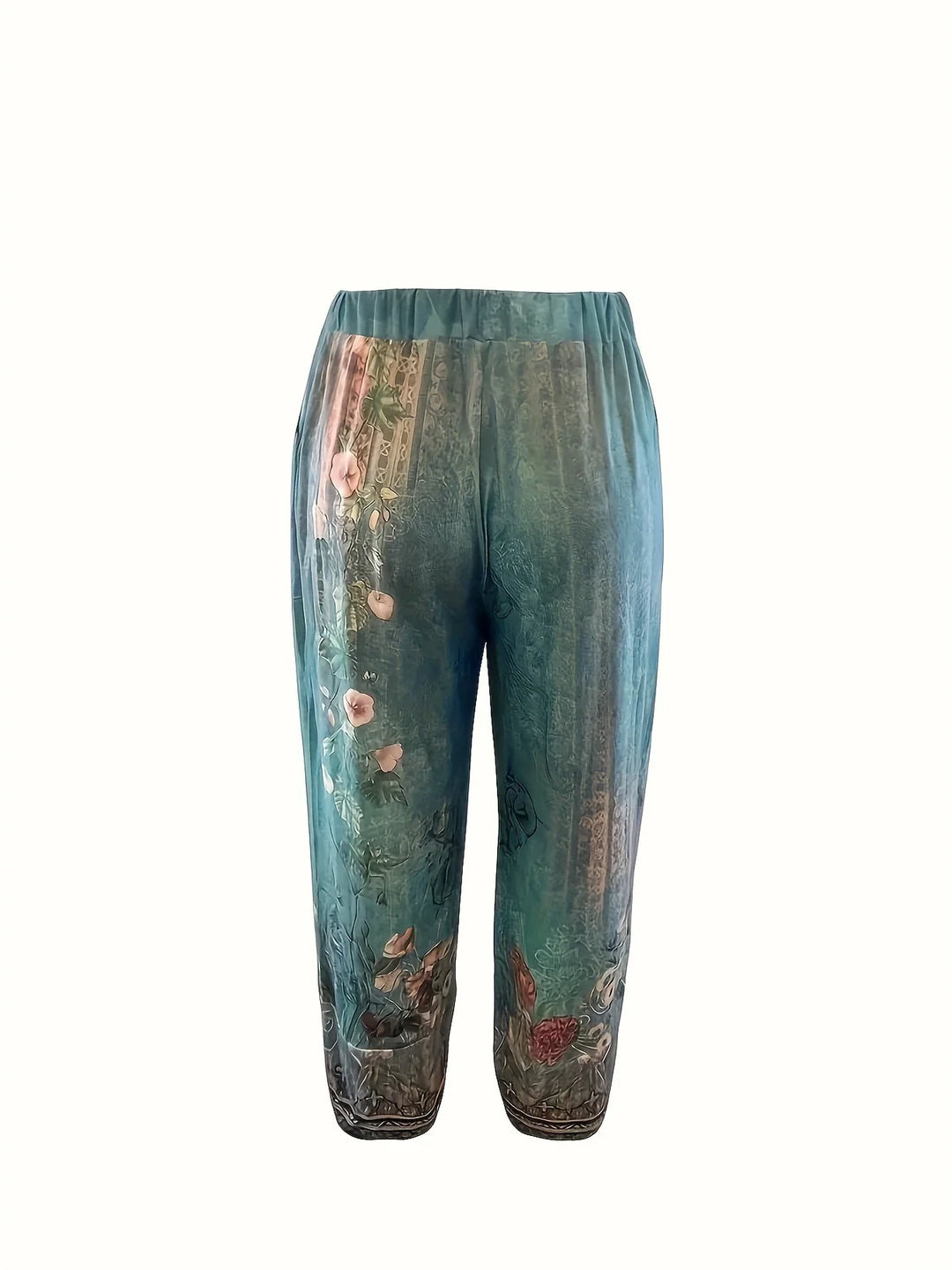 Kayden - Vintage Floral Capri Pants