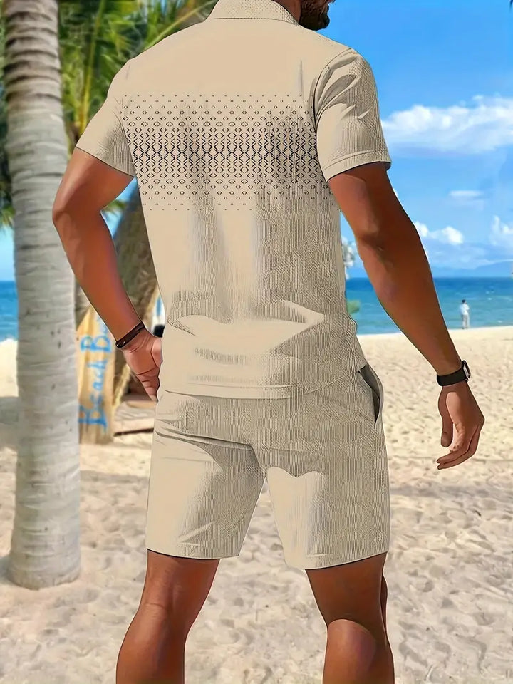 Zackary - Summer Short Sleeve Two Piece Set