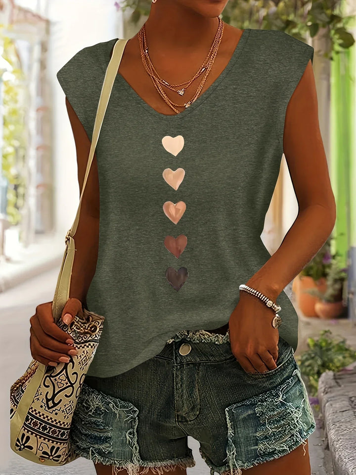 Nichole - Shirt With Heart Print