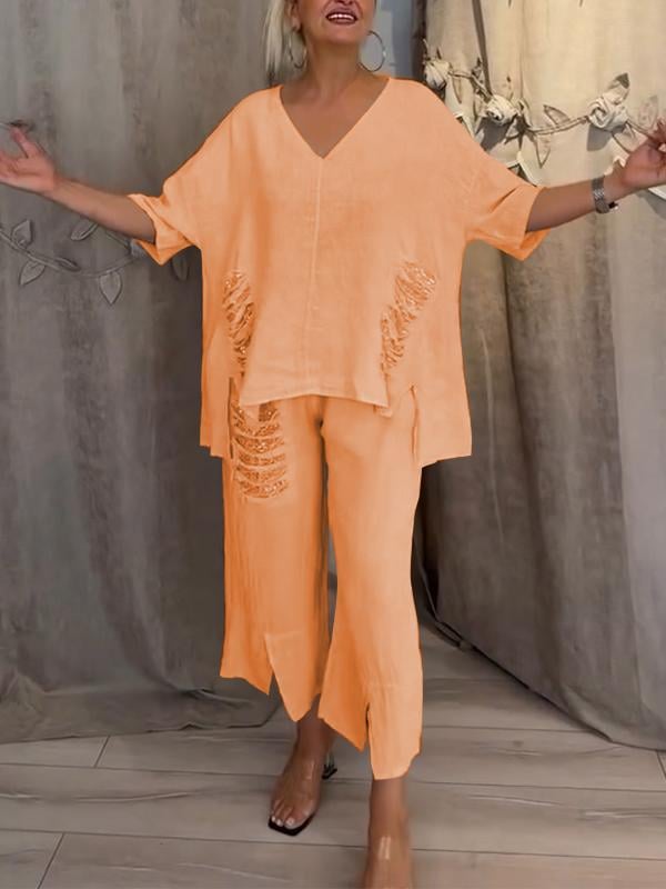 Ebony - Two Piece Summer Outfit Set