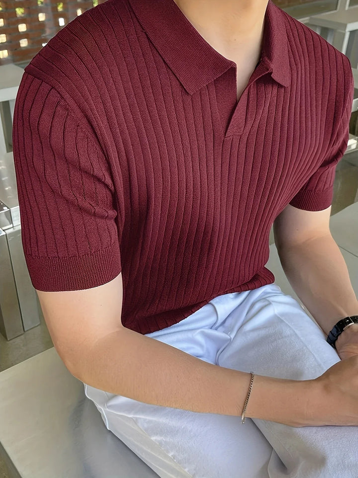 Avgustin - Casual Short Sleeve Polo Shirt