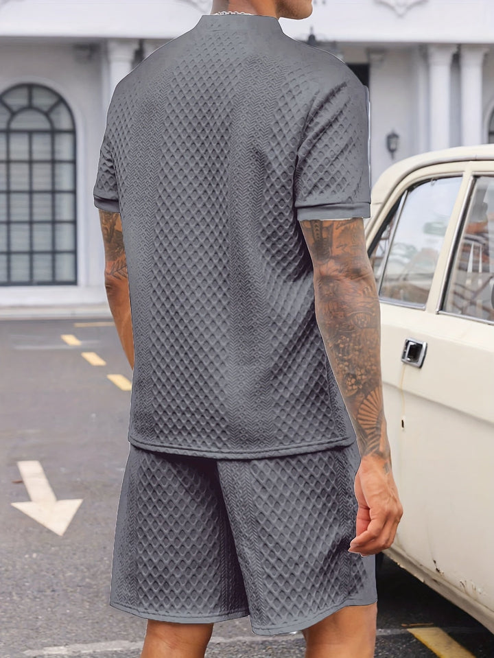 Reginald - Textured Pattern Two Piece Set