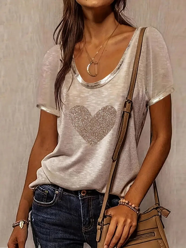 Lamprini - Elegant Short Sleeve T-Shirt